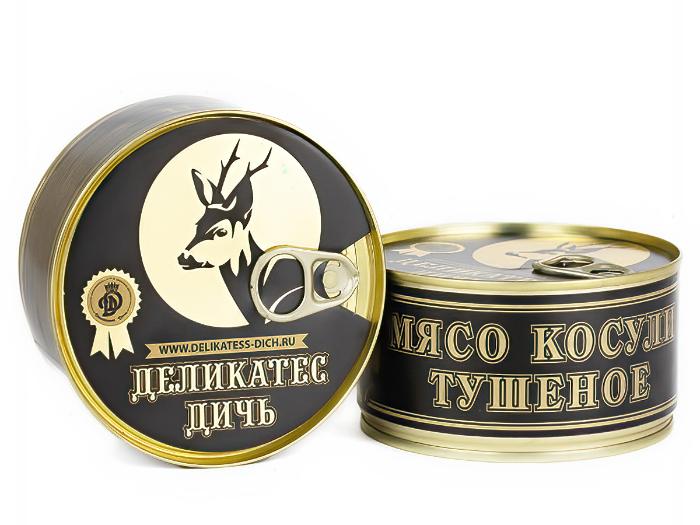 Тушеное мясо косули, 325 г.