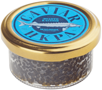 Икра осетровых рыб ст/б 50 гр, без консервантов