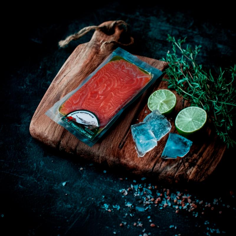 Сёмга слабосолёная, филе-ломтики, 300 гр. 