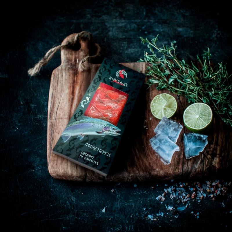 Нерка слабосоленая филе-ломтики 150 гр, Камчатка