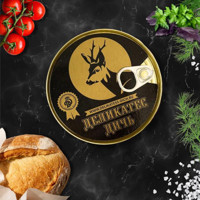 Тушеное мясо косули, 325 г.