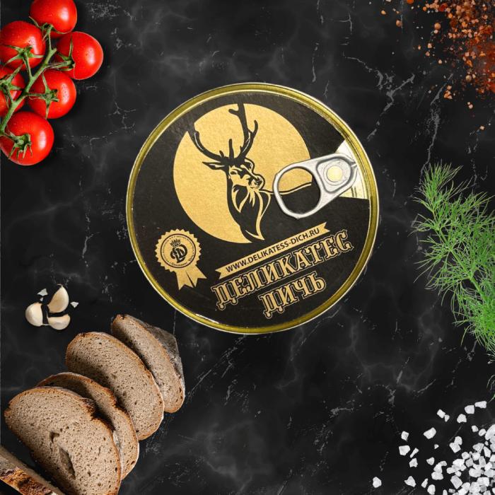 Тушеное мясо оленя, 325 г.